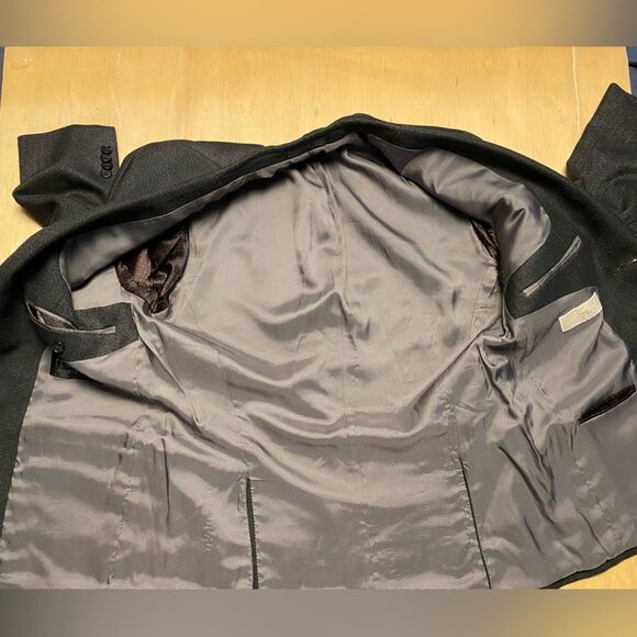 Michael Kors Gray Herringbone Suit Jacket Blazer Sport Coat - Picture 10 of 13